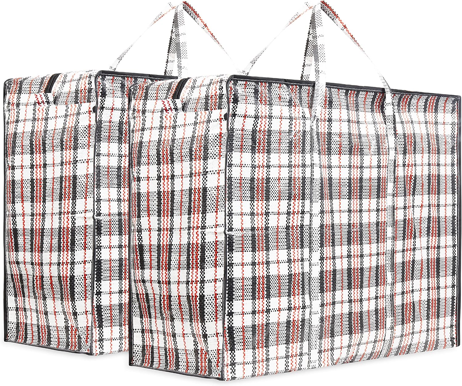 Laundry Bag Heavy Duty Storage Bags Reusable Strong Clothes Storage Bags Zip Nylon Large Boxes for Moving House Clothing & Wardrobe Storage (Pack of 2)