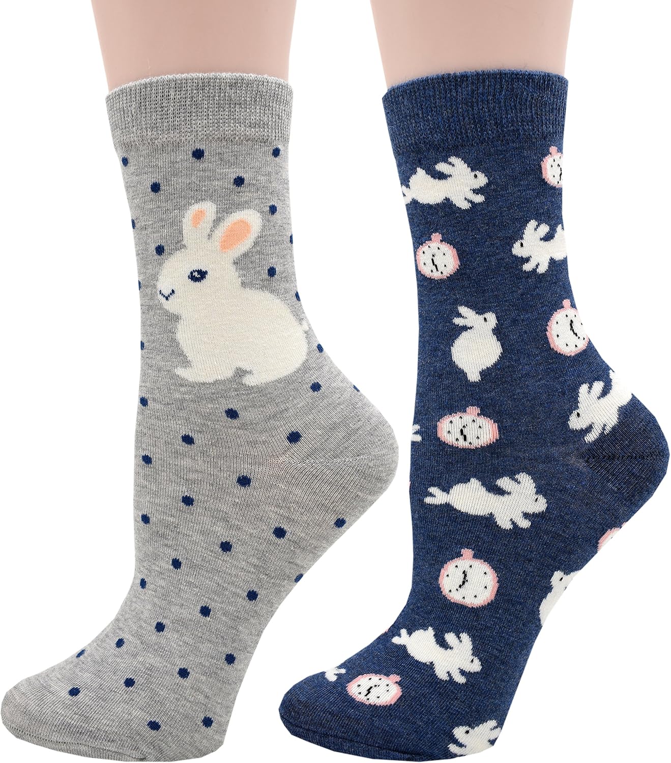 Women Girl Cute Cartoon Animal Pattern Socks Novelty Fun Cotton Crew Socks