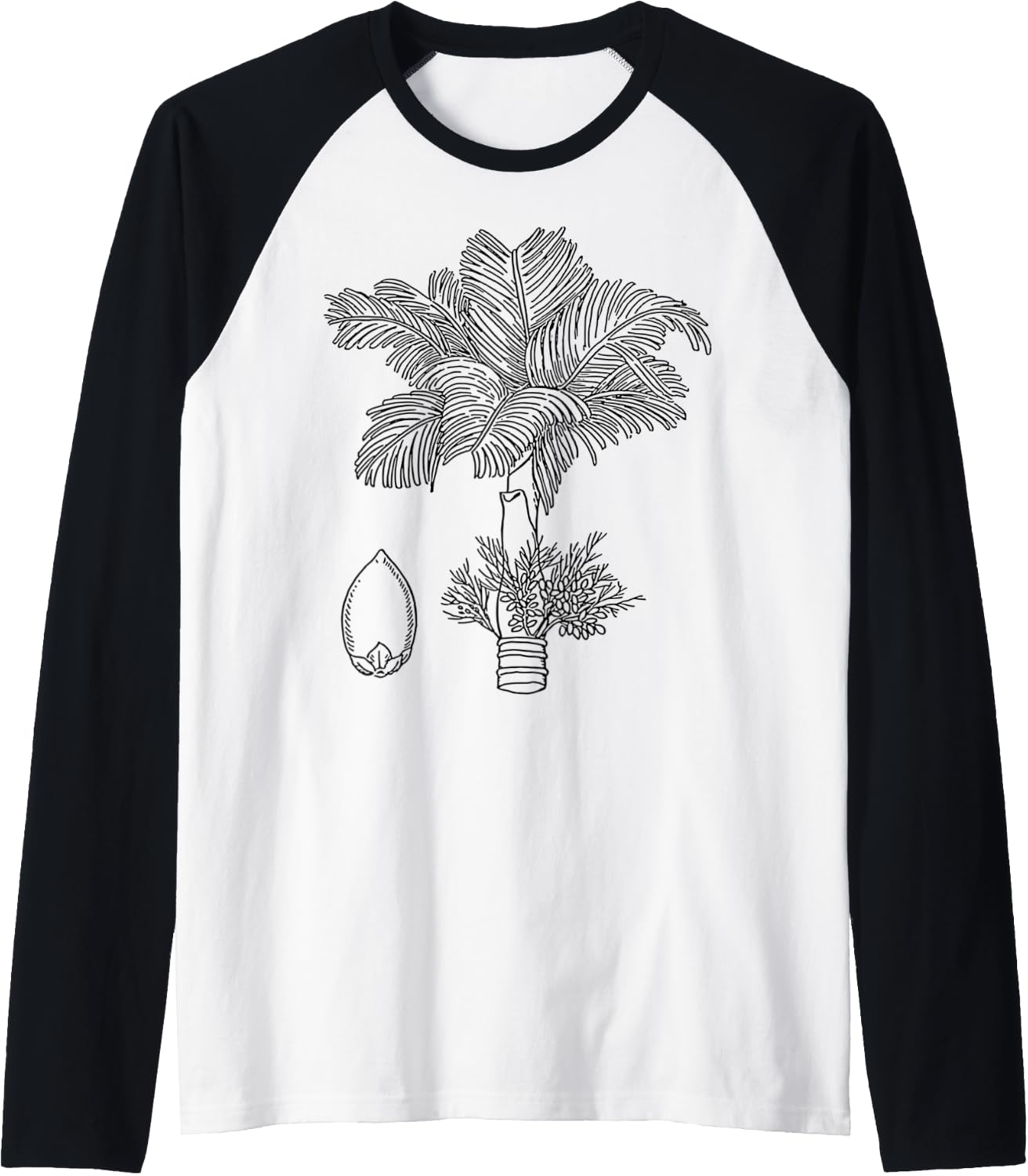 Betelnut Tree Raglan Baseball Tee