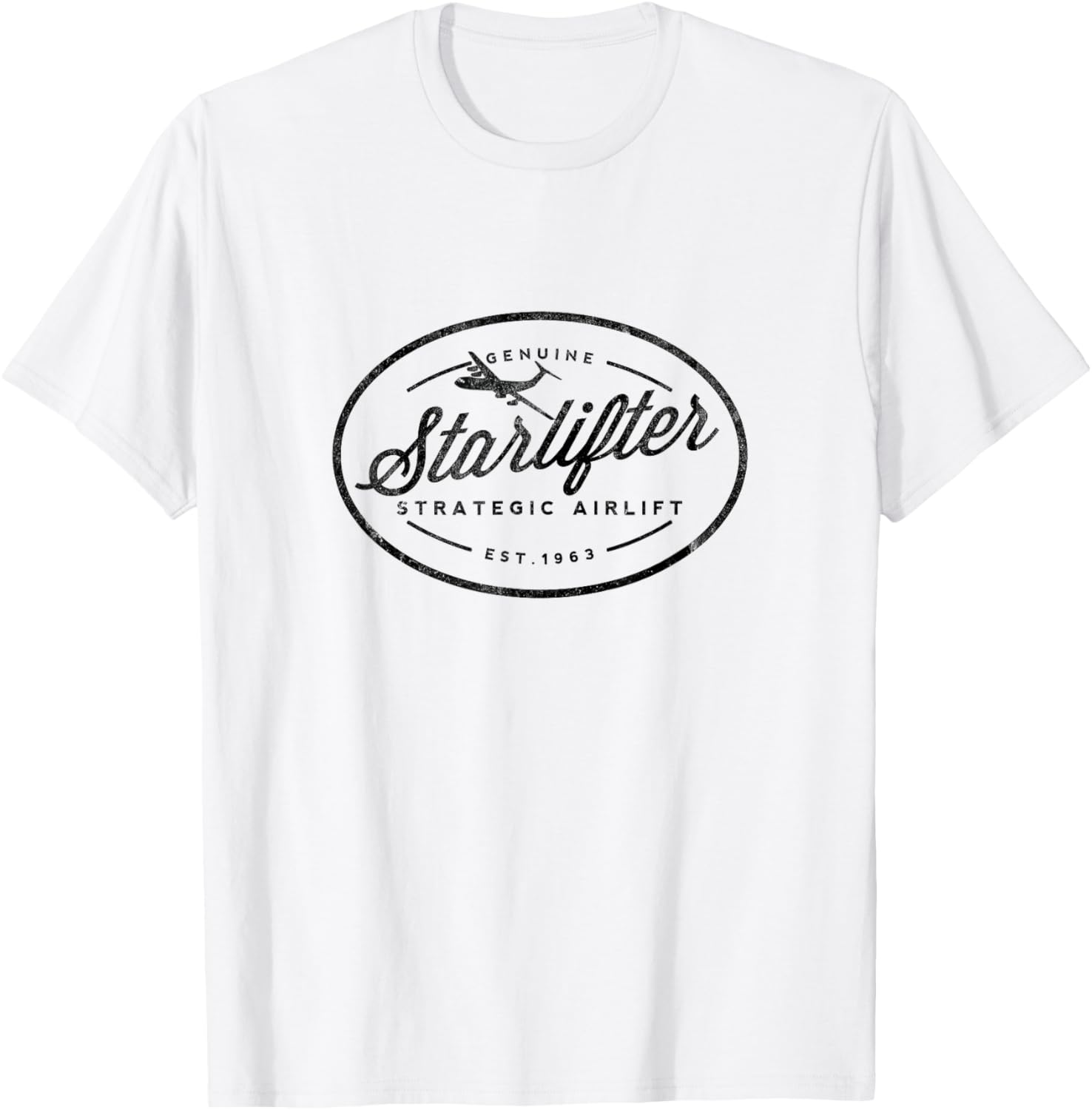 C-141 Genuine Starlifter Airlift Cargo Airplane T-Shirt