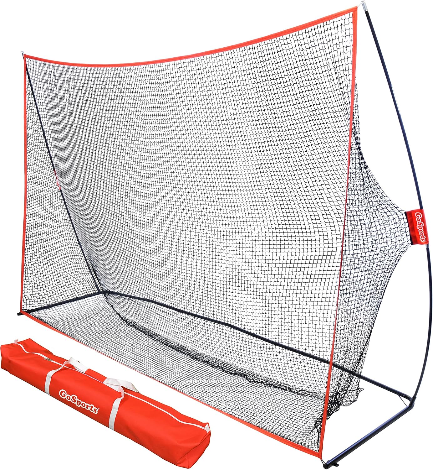 GoSports Golf Practice Hitting Net - Choose Between Huge 10' x 7' or 7' x 7' Nets -Personal Driving Range for Indoor or Outdoor Use - Designed by Golfers for Golfers
