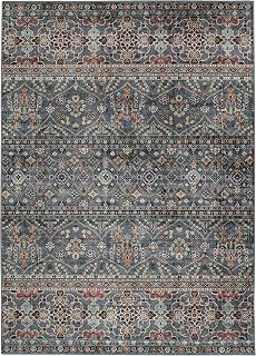 Linon Home Decor Products The Anywhere Washable Rug Jasper Teal & Ivory 3' X 5' Accent Rug