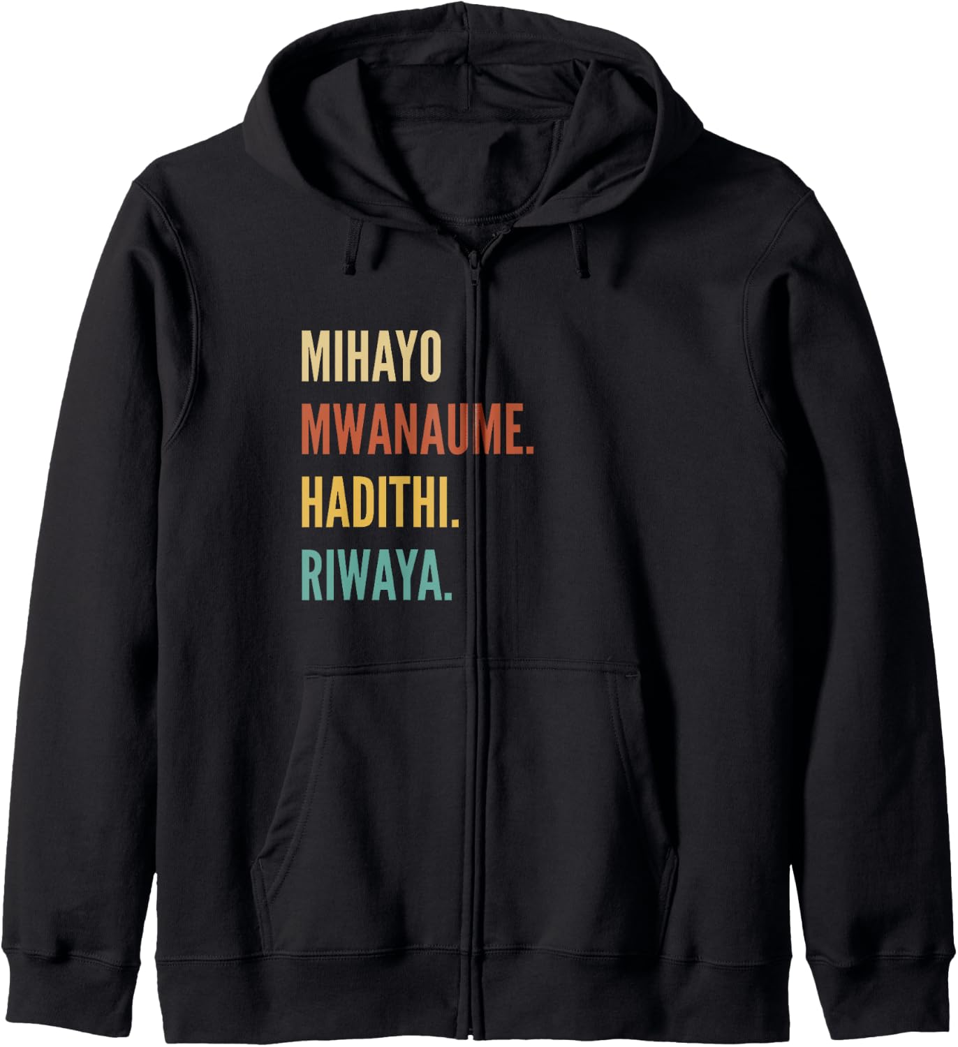 Funny Swahili First Name Design - Mihayo Zip Hoodie