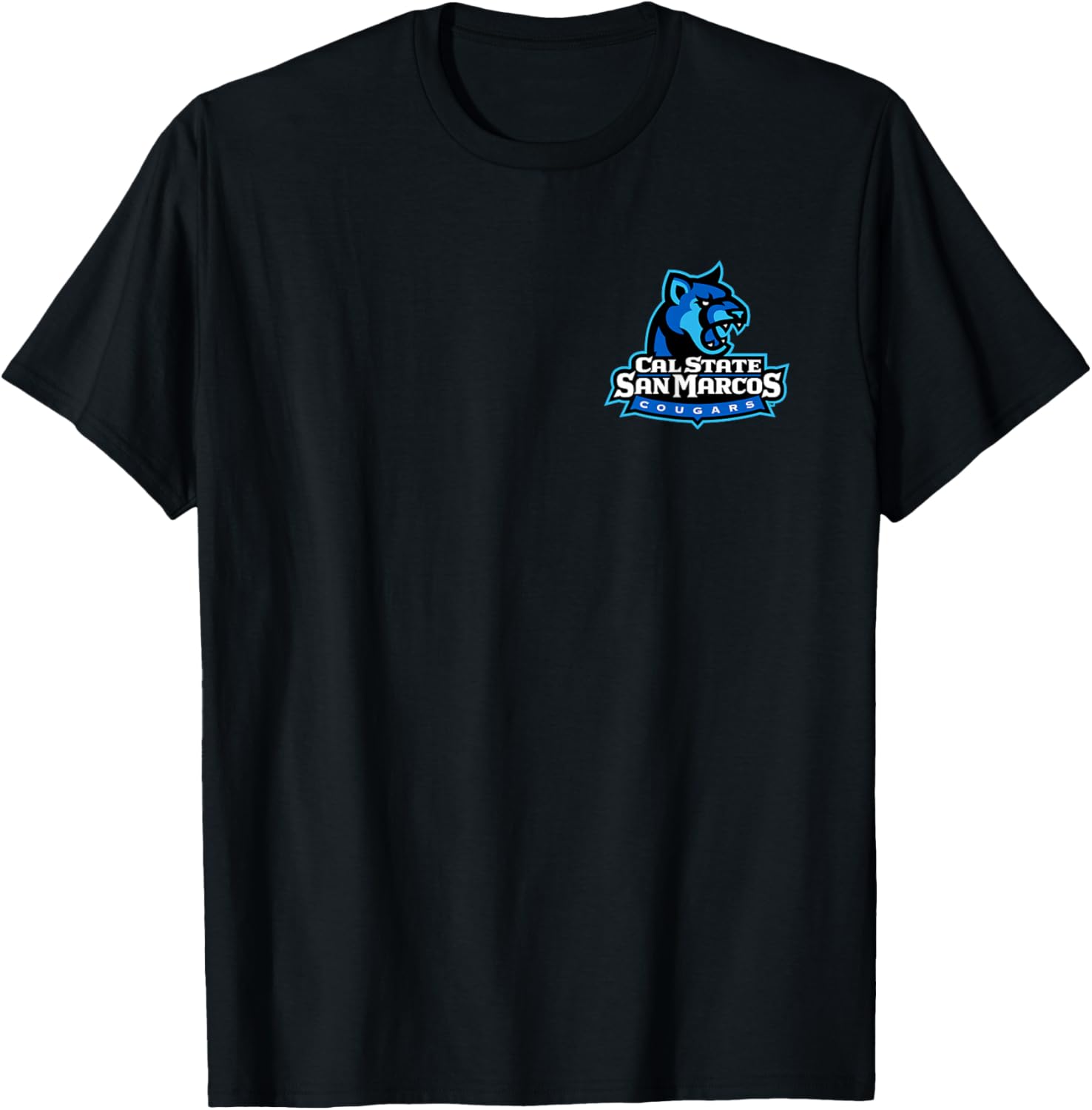 Cal State San Marcos Cougars Left Chest Icon T-Shirt