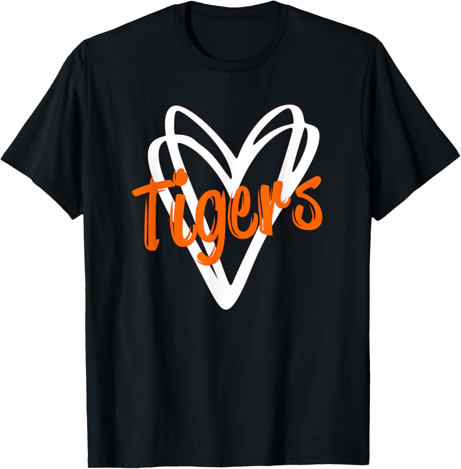 Tigers School Sports Fan Team Spirit Mascot Cute T-Shirt
