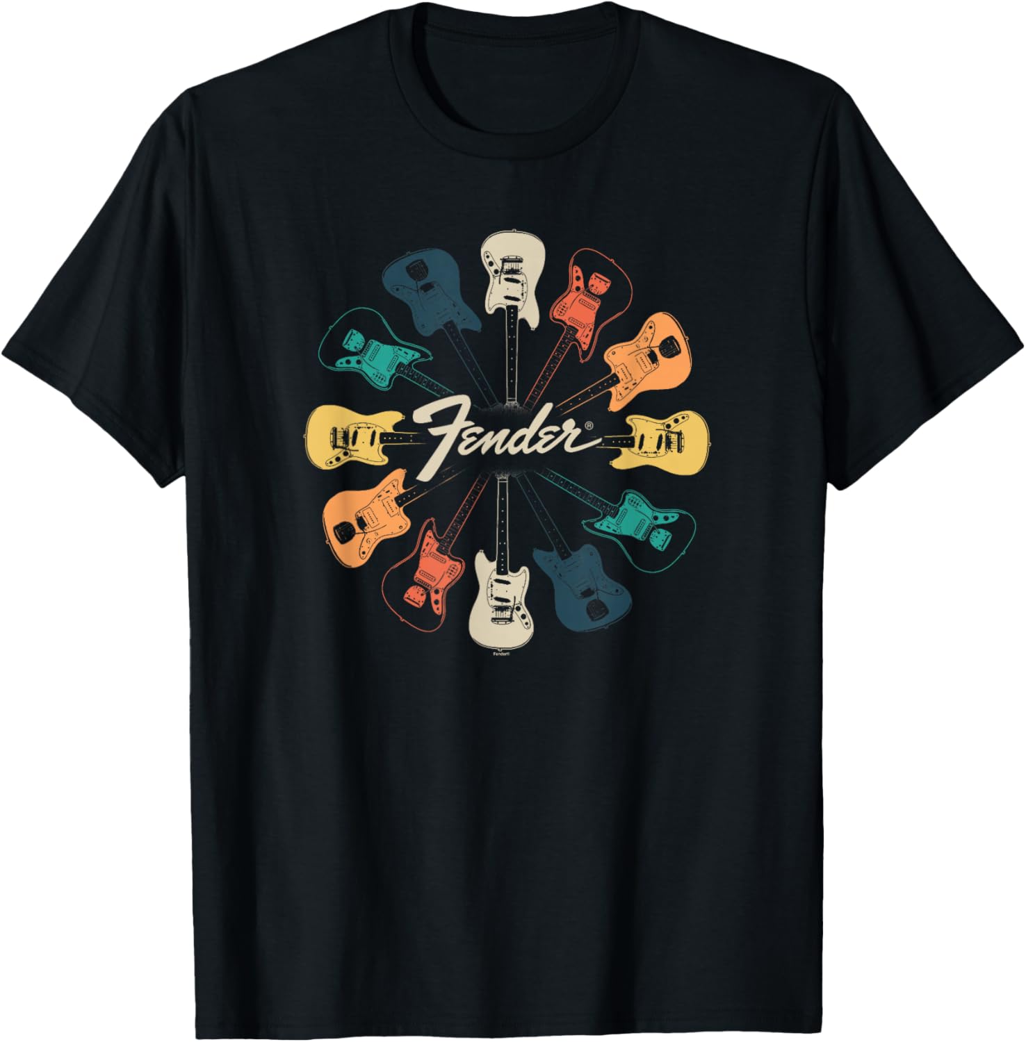 Fender Retro Guitar Kaleidoscope T-Shirt