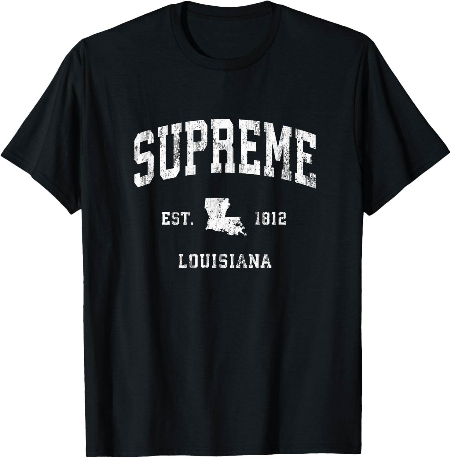 Supreme Louisiana LA Vintage Athletic Sports Design T-Shirt