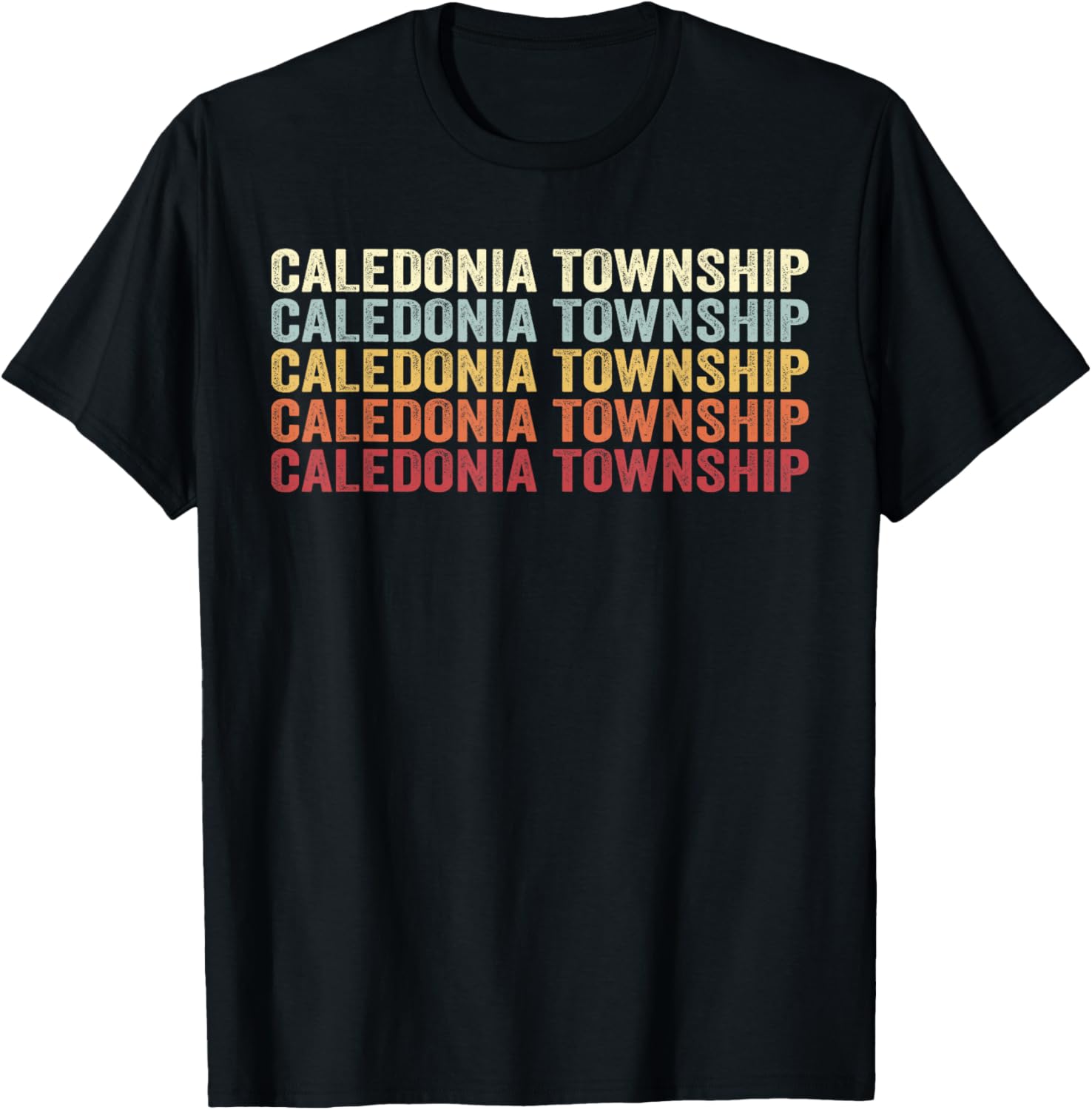 Caledonia Township Michigan Caledonia Township MI Retro T-Shirt